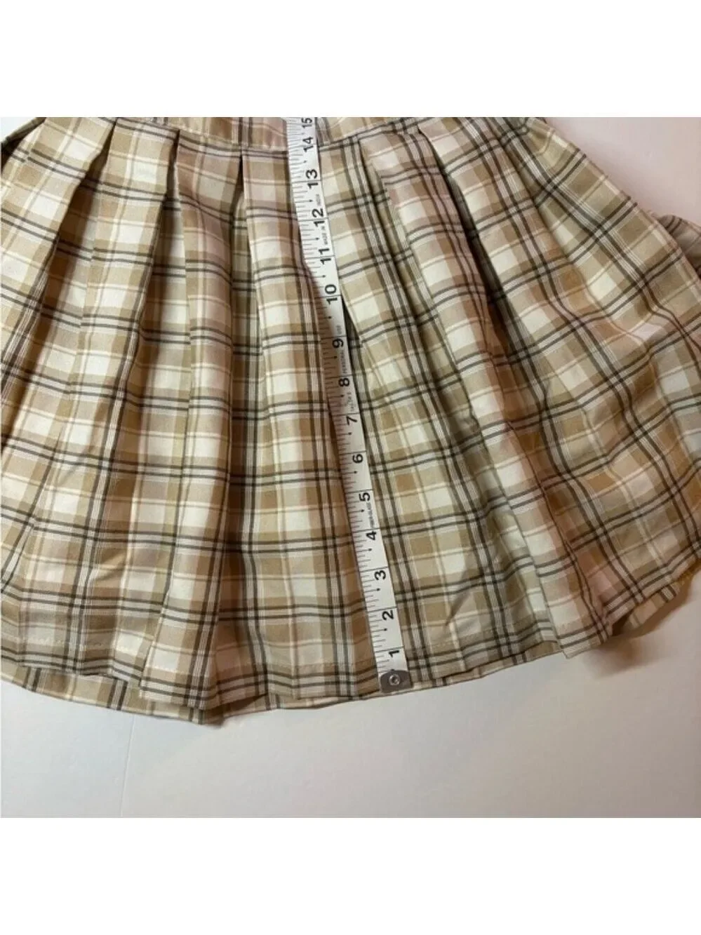 Pleated Skater Mini Skirt Cali 1850 Academia Y2K Preppy‎ Womens XS